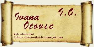 Ivana Otović vizit kartica